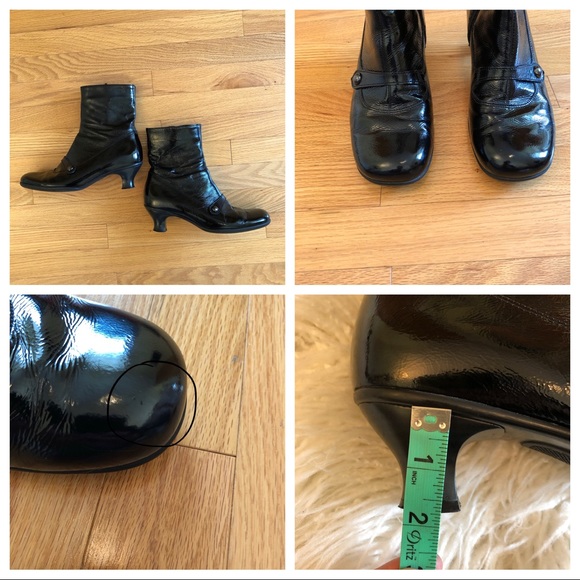 La Canadienne Black Shiny Crackled Calf Boot - Picture 11 of 11